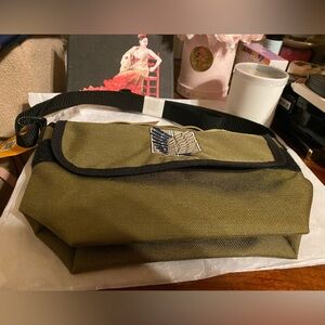 Olive Green Messenger Bag